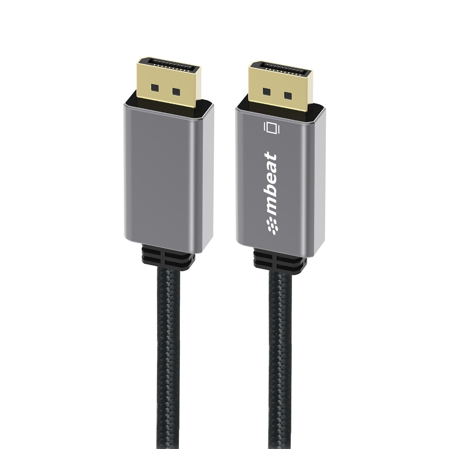 mbeat Tough Link 1.8m Display Port Cable v1.4 - Connects Computer, Laptop to HDTV, Monitor, Gaming Console, Supports 8K@60Hz (7680x4320) -Space Grey MB-XCB-DP18