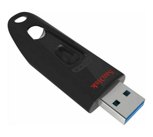 SanDisk Ultra 32GB USB3.0 Flash Drive ~130MB/s Memory Stick Thumb Key Lightweight SecureAccess Password-Protected Retail 5yr BLACK  SDCZ48-032G-U46