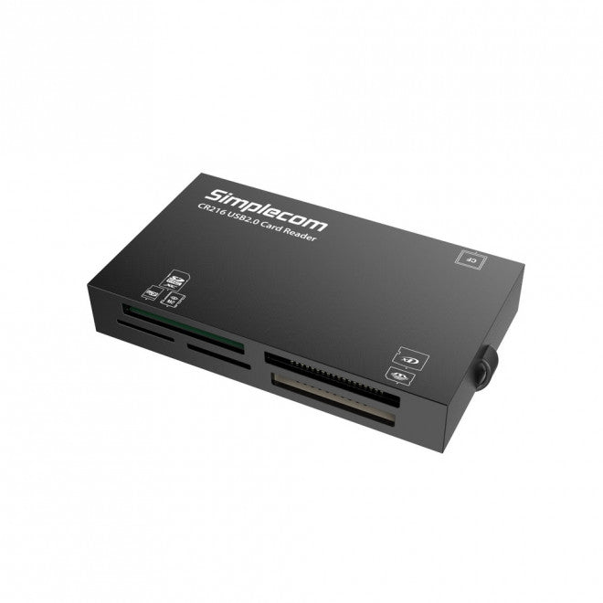 Simplecom CR216 USB 2.0 All in One Memory Card Reader 6 Slot for MS M2 CF XD Micro SD HC SDXC Black CR216-BLACK