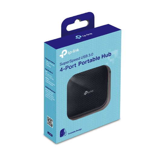 TP-Link UH400 USB3.0 Hub 4 Ports, Portable, Up to 5Gbps, 4 Devices USB3.0 Type A, No Power Adapter Needed UH400