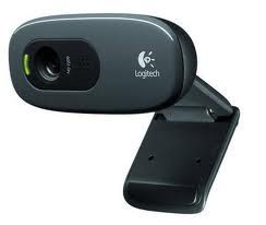 Logitech C270 3MP HD Webcam 720p/30fps, Widescreen Video Calling, Light Correc, Noise-Reduced Mic for Skype, Teams, Hangouts, PC/Laptop/Macbook/Tablet 960-000584