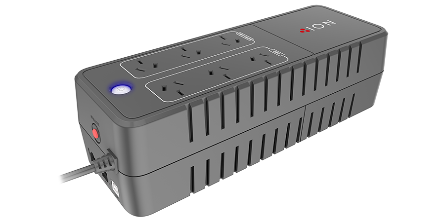 ION F10 POW BOARD UPS 6XAUS 3PIN OUTLETS 3XPOWER PROTECTION & 3XSURGE PROTECTION F10-850