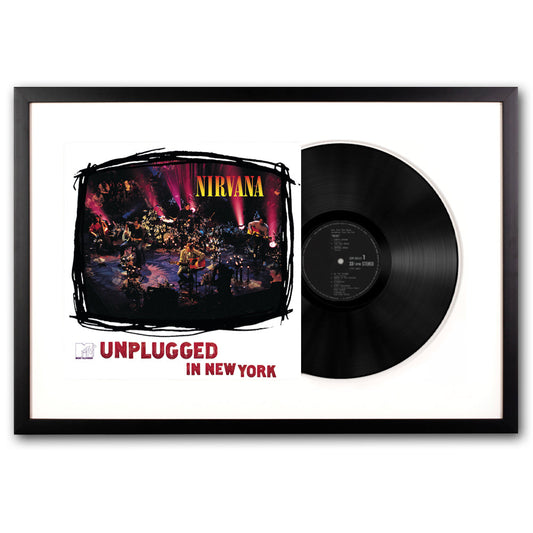 Framed Nirvana MTV Unplugged Vinyl Album Art UM-4247271-FD