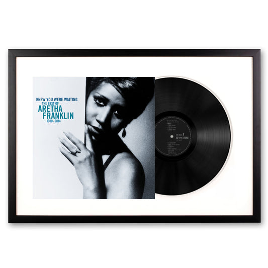 Framed Aretha Franklin Knew You Were Waiting: The Best of Aretha Franklin 1980-2014 Vinyl Album Art SM-19439865191-FD