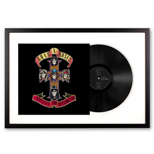 Framed Guns and Roses Appetite for Destruction Vinyl Album Art UM-4241481-FD