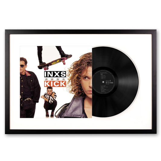 Framed INXS Kick - Vinyl Album Art UM-3777896-FD