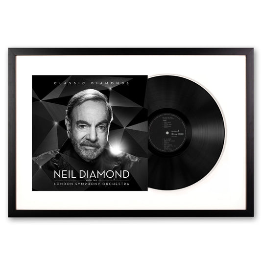 Framed Neil Diamond - Classic Diamonds with the London symphony orchestra - Double Vinyl Album Art UM-3509719-FD
