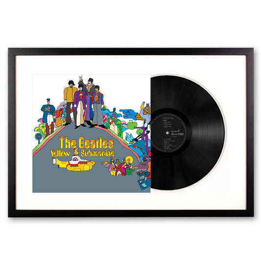 Framed The Beatles - Yellow Submarine - Vinyl Album Art UM-3824671-FD