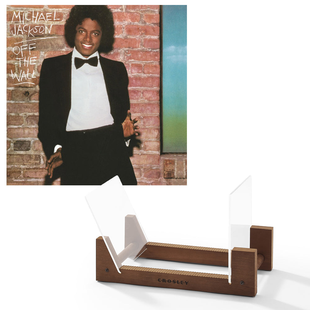 Michael Jackson Off The Wall Vinyl Album & Crosley Record Storage Display Stand SM-88875189421-BS