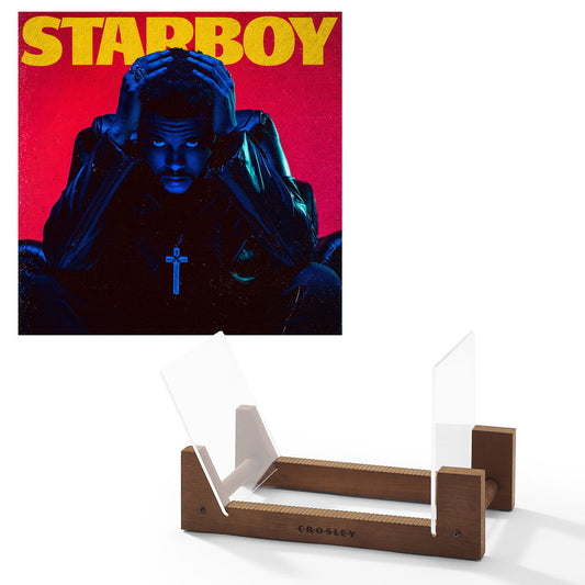 The Weeknd Starboy - Double Vinyl Album & Crosley Record Storage Display Stand UM-5722751-BS