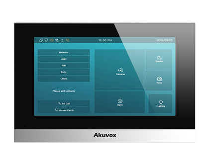 Akuvox 7 SIP INDOOR UNIT IN SILVER ANDROID 9 VERSION 00937P11--