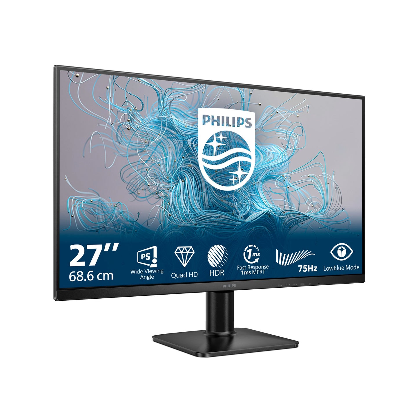 Philips 27E2N1500L 27 IPS QHD 2K Monitor, 100Hz, HDMI, DP, Tilt, VESA 27E2N1500L