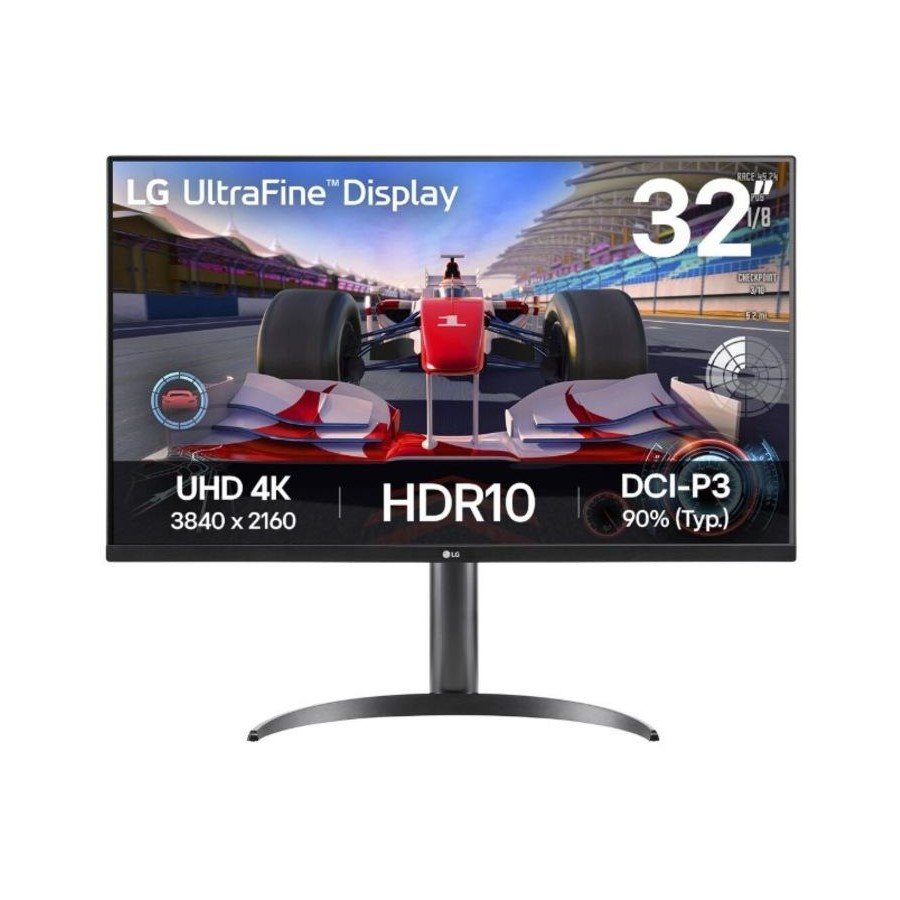 LG UltraFine 32 UHD Monitor, 2xHDMI, DP, Tilt, Pivot, H/Adjust 32UR550K-B