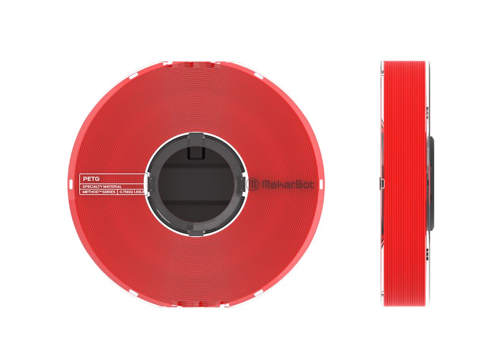 Makerbot PETG RED SPECIALTY MATERIAL FOR METHOD 375-0028A