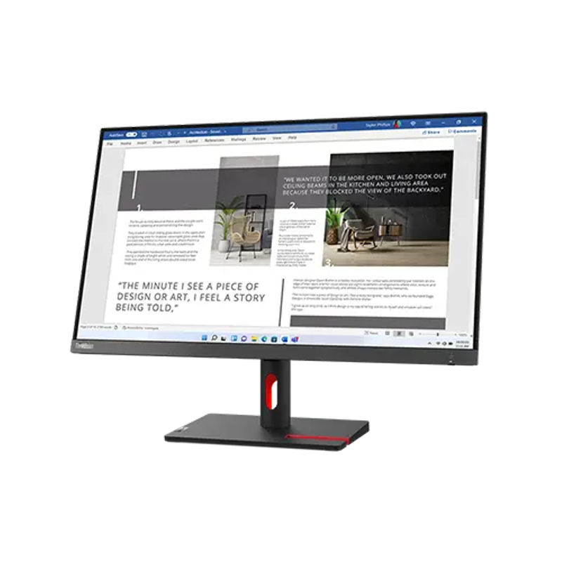 Lenovo ThinkVision S27i-30 27" FHD WLED IPS Monitor, VGA, HDMIx2, Tilt, VESA  63DFKAR4AU