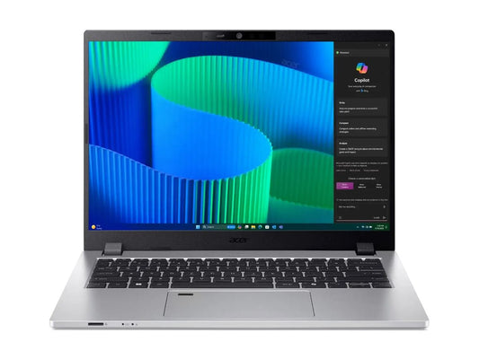Acer TMP214-56 Core i5-120U/1 x 16GB DDR5/512GB PCIe NVMe SSD/14" WUXGA IPS 16:10/Intel Graphics/Win 11 Pro/FP/Intel Wireless Wi-Fi 6E/Webcam/3 Yr Onsite WTY AC67428 NX.BHQSA.004-EN0