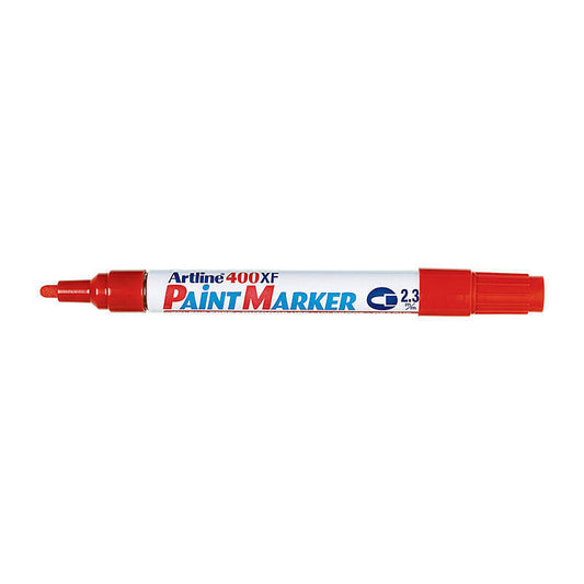 Artline 400 Paint Marker 2.3mm Bullet Red Box of 12  - 140002