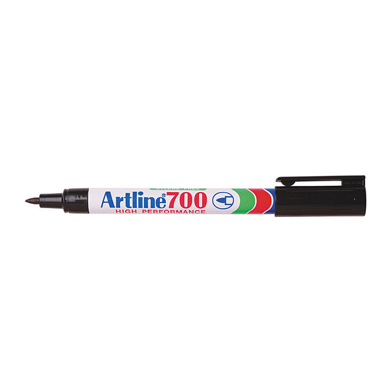 Artline 700 Permanent Marker 0.7mm Bullet Black Box of 12  - 170001