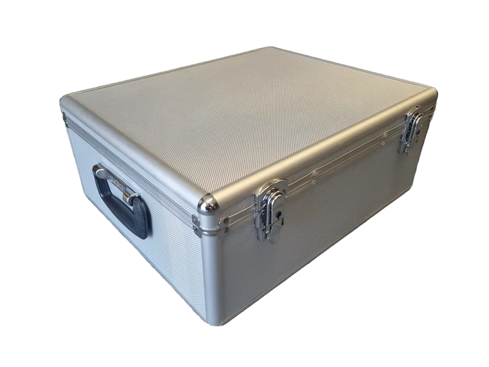 Aluminium CD DVD Storage Box - Holds 1000 Discs (sleeves included)