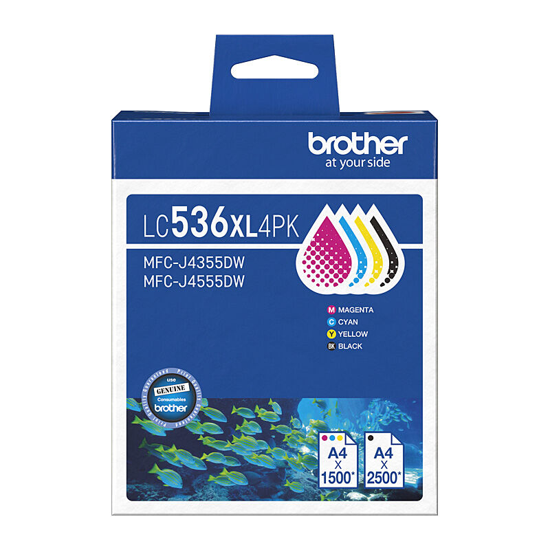 Brother LC-536XL BCMY Pack  - LC-536XL4PK