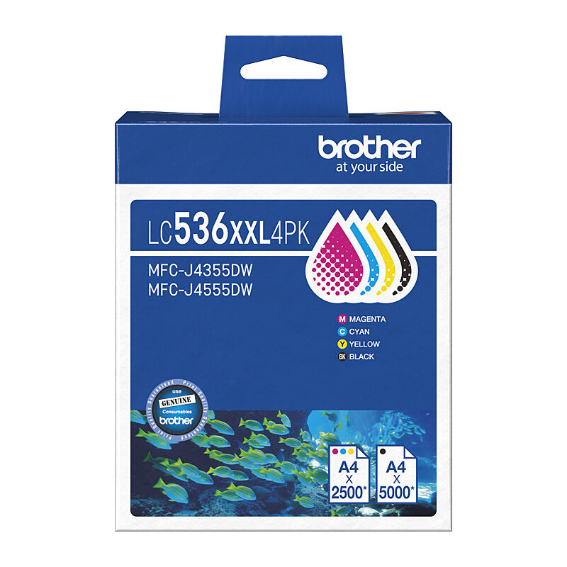 Brother LC-536XXL BCMY Pack  - LC-536XXL4PK