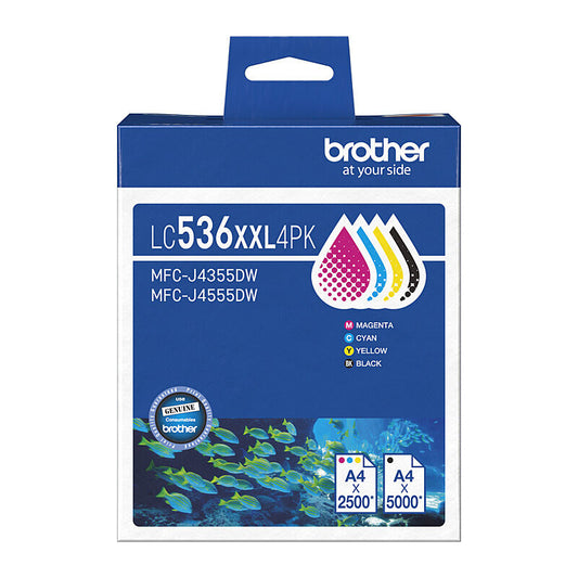 Brother LC-536XXL BCMY Pack  - LC-536XXL4PK
