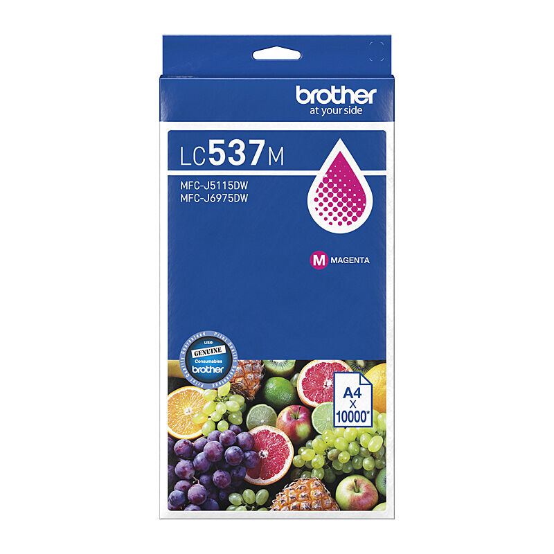 Brother LC-537 Magenta Ink Cartridge 10,000 Pages - LC-537M