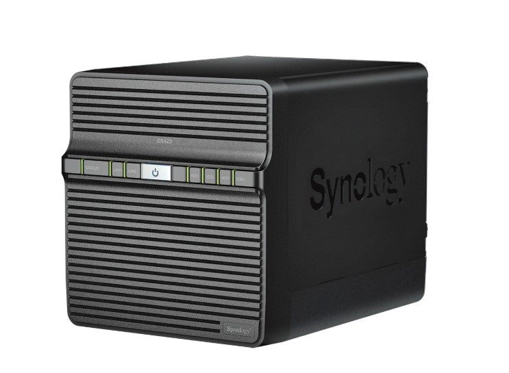 Synology DiskStation DS423 4-Bay 3.5' Diskless 2xGbE NAS, Realtek RTD1619B 4-core (4-thread) 1.7 GHz, 2GB RAM, 3 x USB3.2 - 2 Yr Wty DS423