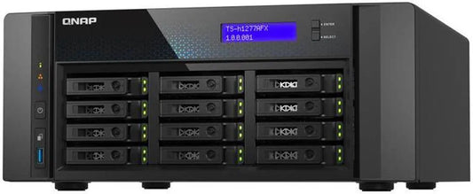 QNAP TS-h1277AFX-R7-32G, AMD Ryzen 7000 series 8C16T(boost up to 5.3 GHz), 32 GB DDR4 memory (1 x 32 GB), redundant power, 3 Yrs TS-h1277AFX-R7-32G