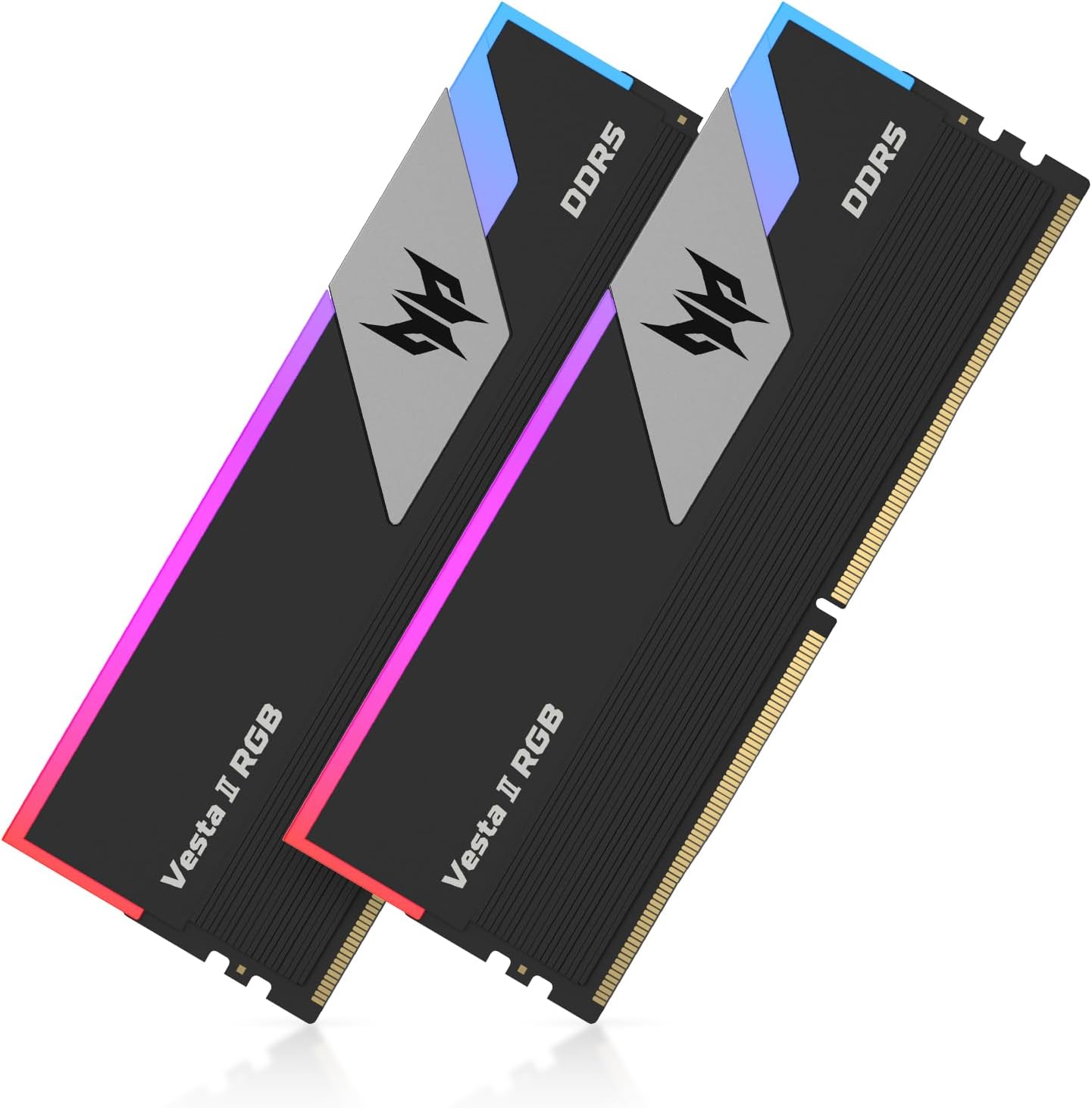 PREDATOR VESTAII 32GB 16GBx2 Black RGB DDR5 Memory 6000Mhz 1R*8 CL32 BL.9BWWR.378