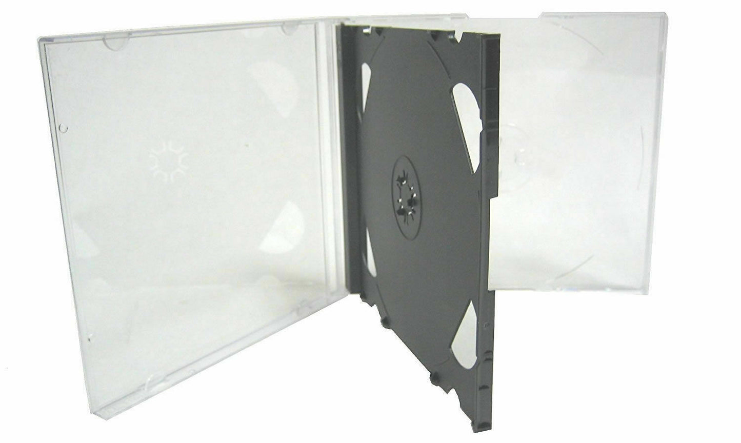 CD Jewel Case Standard Double Black (10.4mm) 100pk