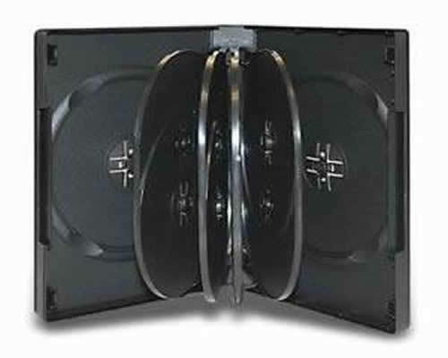 Black DVD Cases Holds 10 (32mm) 20pk
