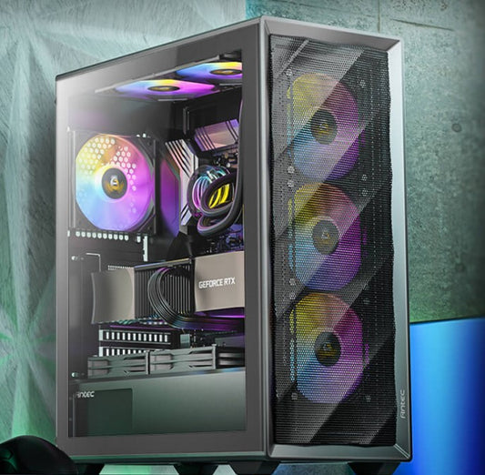 Antec AX85 ARGB ATX, mATX, 4x ARGB, 360mm Radiator Front, GPU 340mm. Mid-Tower Gaming Case AX85 ARGB