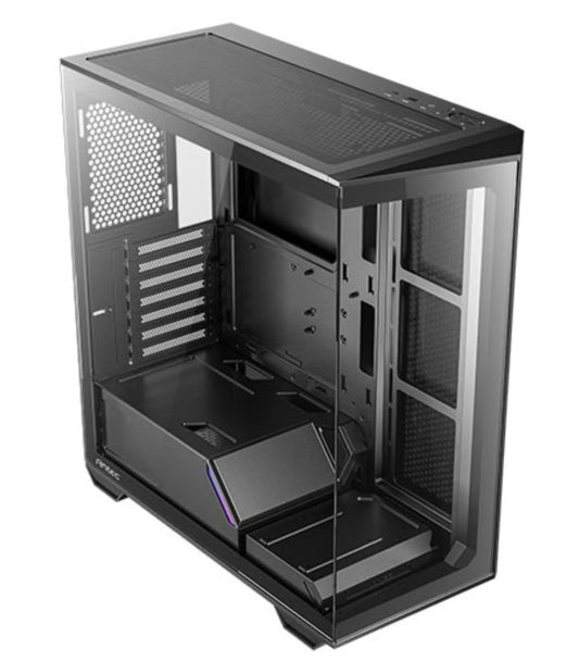 Antec C3 Seamless ATX, mATX, ITX, USB 3.0, Type-C 3.2, 4mm Tempered Glass Gaming Case - SI. no Fans. Black C3