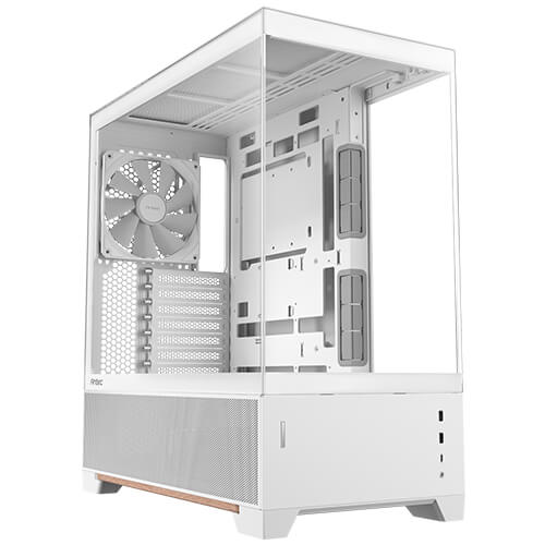 Antec C6 WOOD - White, Mid Tower, ATX/Micro-ATX/ITX, Tempered Glass, USB-C 10Gbps, 3 PWM Fans, 360mm Radiator, 450mm GPU, 2Yr Wty C6 WOOD WHITE
