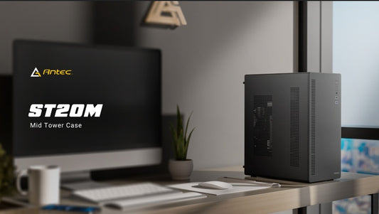 Antec ST20M + VPA550P, Mid Tower, mATX/ITX, 1x120mm Rear Fan, GPU =265mm, CPU =150mm, 550W PSU, Active PFC, 2x PCIe ST20MVPA55AU