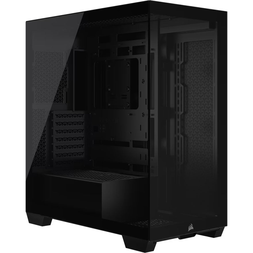 Corsair 3500X Mid-Tower PC Case - Black, Steel, Tempered Glass, ATX/E-ATX, 7 Slots, 425mm GPU, 170mm CPU, 2yr wty CC-9011276-WW