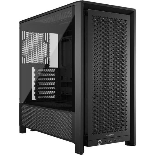 Corsair FRAME 4000D Modular Mid-Tower PC Case - Black, ATX, 430mm GPU, 170mm CPU cooler, 360mm rad, 1x HD Audio, 1x USB-C 3.2 Gen 2 CC-9011290-WW