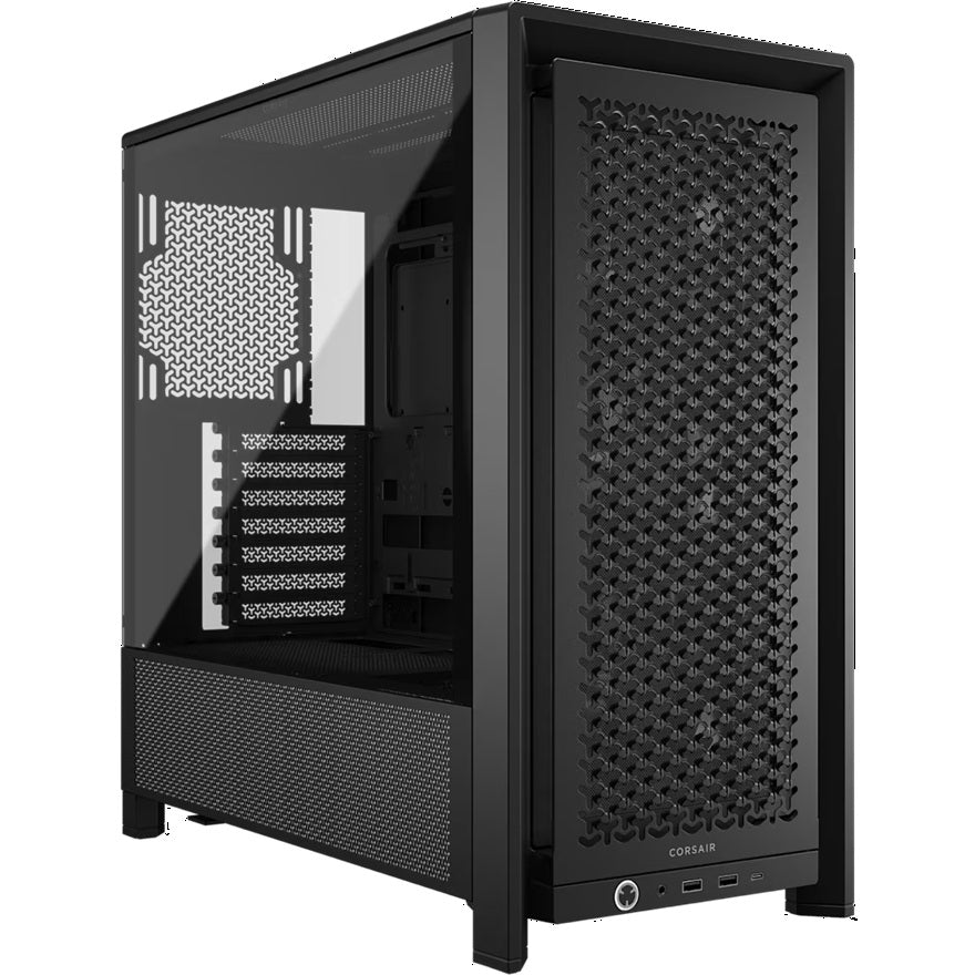 Corsair FRAME 4000D RS Modular Mid-Tower PC Case - Black, ATX/E-ATX, TG panel, RS fans, 430mm GPU, 170mm CPU clr, 360mm rad, USB-C, 2yr wty CC-9011302-WW