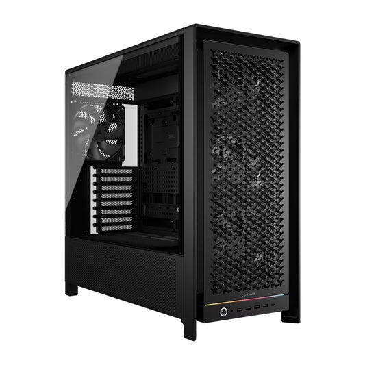 Corsair FRAME 5000D RS HIGH-AIRFLOW MID-TOWER PC CASE - BLACK, ATX, 450mm GPU, 175mm CPU cooler, 360mm rad, 4x RS140, 1x USB-C 3.2 Gen2 CC-9011307-WW