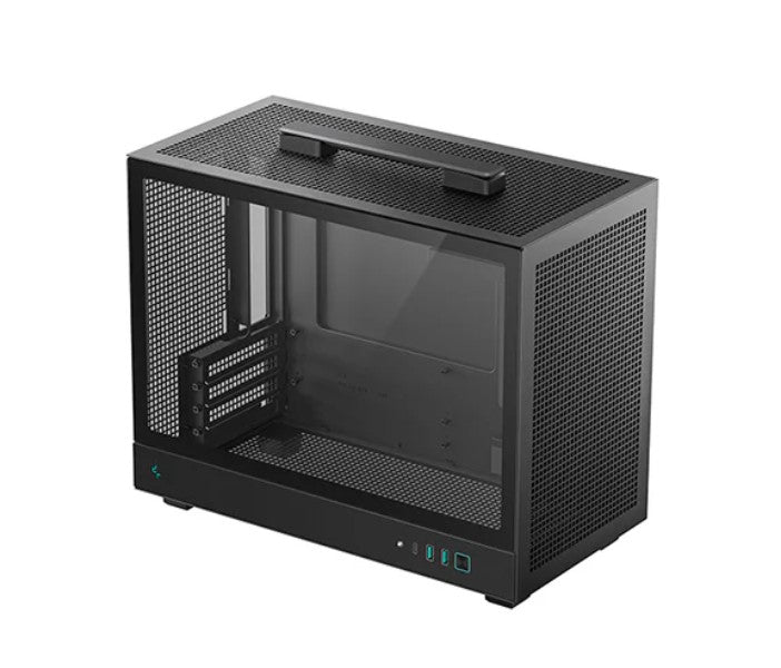DeepCool CH160 PLUS Portable Micro-ATX Compact Case, USB3.0x2, Gen2 Type-C x1, Audio/Micx1 R-CH160-BKNGM0-G