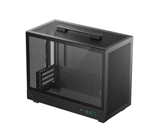 DeepCool CH160 PLUS Portable Micro-ATX Compact Case, USB3.0x2, Gen2 Type-C x1, Audio/Micx1 R-CH160-BKNGM0-G