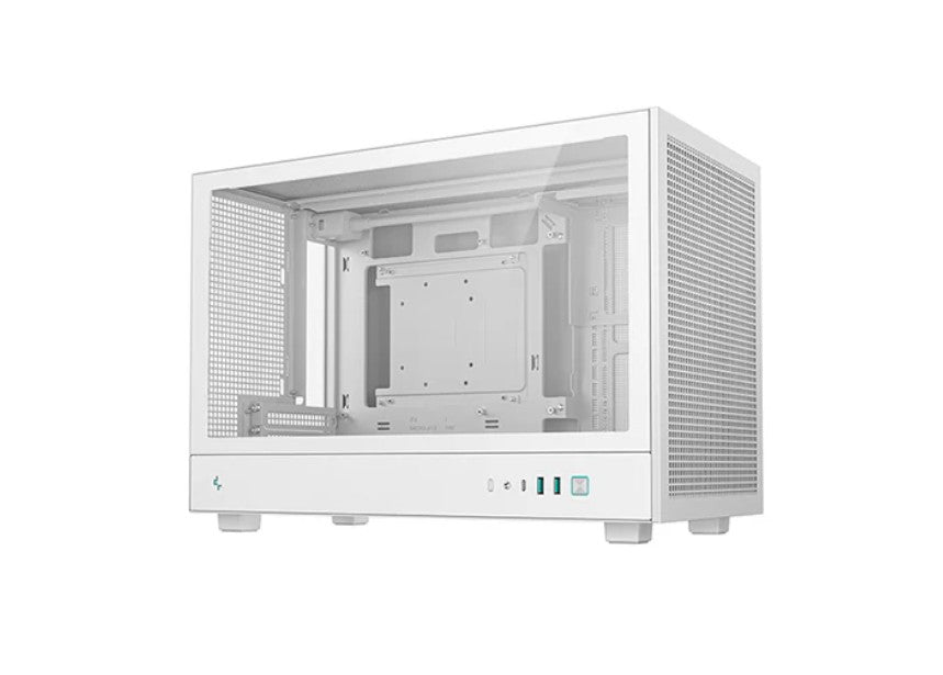 DeepCool CH260 WH M-ATX Case, Extremely Portable Size,Abundant Airflow Ventilation,Mesh and glass panels,Support up to 360mm liquid cooling,Direct ins R-CH260-WHNGM0-G-1