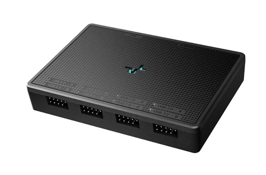DeepCool UH-04 9-Pin USB 2.0 Hub, Magnet & Screw Fixation, USB2.0-9PINx1, USB Type-Cx1, USB2.0-9PINx4 R-XE010A-BKNNO-G