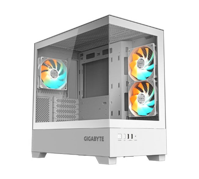 Gigabyte C201PI M-ATX CASE, Mid Tower, mini-ITX/m-ATX, White, H431x W242x D430 mm, 5 Slots, USB 3.0 x2, H=502 W=313 D=525 mm C201PI M-ATX CASE