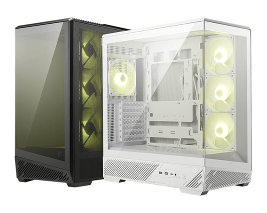 MSI MAG PANO 130R PZ -WHITE - ATX/mATX/ITX, 400mm GPU, 165mm CPU, 7 slots, 6x120mm, 360 rad top/side, 2xUSB-A, 1xUSB-C 20Gbps, 460x232x490mm, 8.37kg MAG PANO 130R PZ -WH