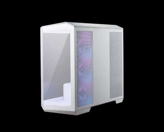 MSI MAG PANO M100R PZ WHITE Micro ATX Case, 1x USB 3.2, 2x USB 2.0, 1x Audio, 1x Mic, 4x PCI-E, 2x 2.5', 2x 3.5', Micro ATX / Mini ITX(NEW) MAG PANO M100R PZ WHITE