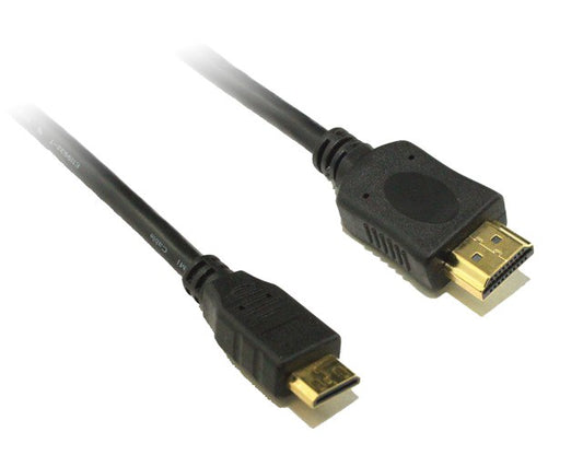 8Ware Mini HDMI to High Speed HDMI Cable 2m Male to Male RC-MHDMI-2