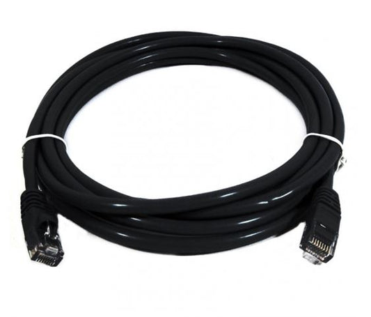 8Ware CAT6 Cable 0.25m - Black Premium RJ45 Ethernet Network LAN UTP Patch Cord 26AWG CU Jacket 8W-PL6-0.25BLK