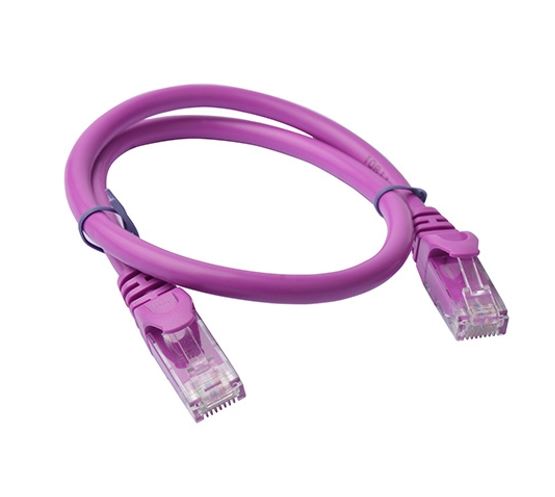 8Ware CAT6 Cable 0.25m - Purple Premium RJ45 Ethernet Network LAN UTP Patch Cord 26AWG CU Jacket 8W-PL6-0.25PUR